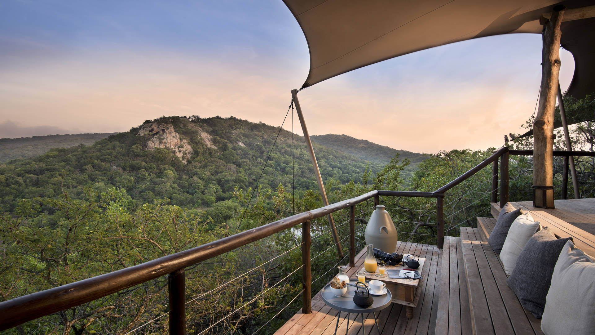Phinda Rock Lodge in het Phinda Private Game Reserve