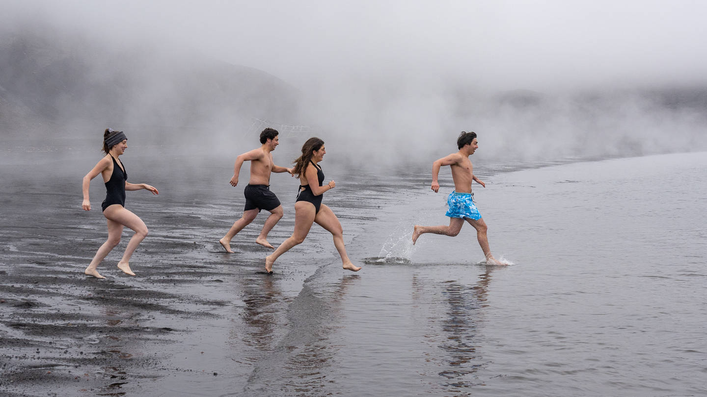 Zwemmen op Antarctica