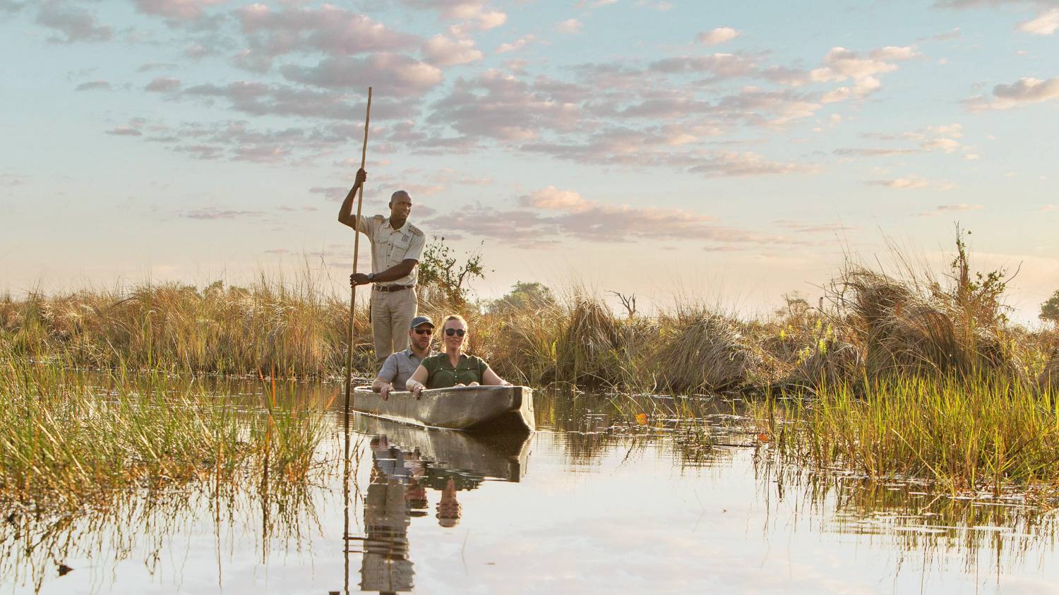 Mokoro boottocht in de Okavango Delta