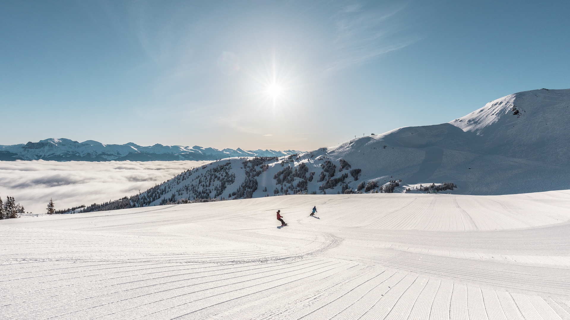 Skiën in Marmot Basin, Jasper