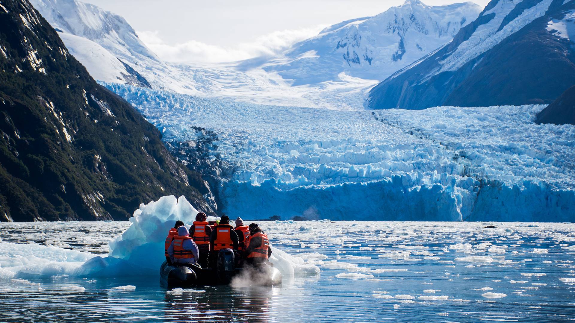 Op excursie tijdens de Australis Cruise