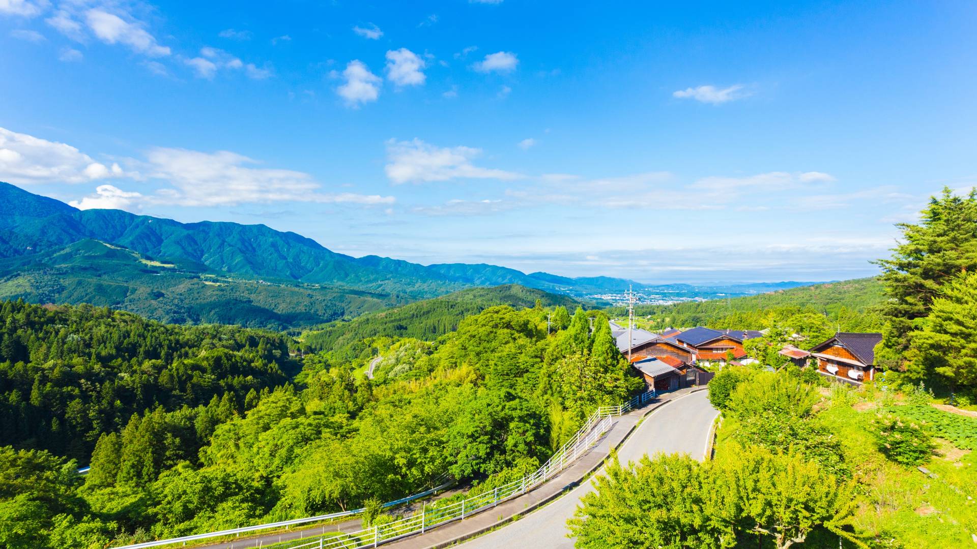 vallei japanse alpen nakasendo trail, japan