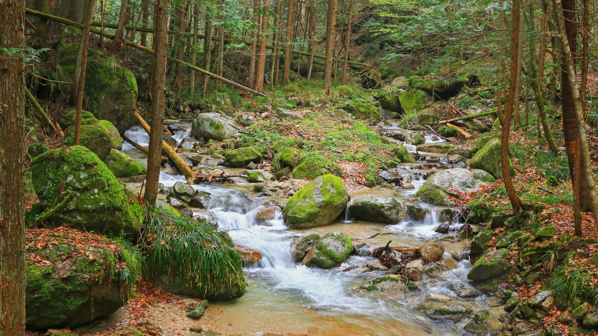 waterval japanse alpen, japan