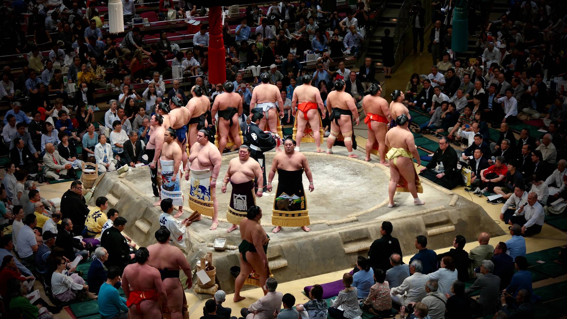 Sumoworstelen in Tokyo