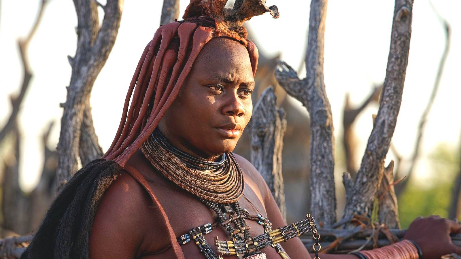 Himba vrouw in Namibië
