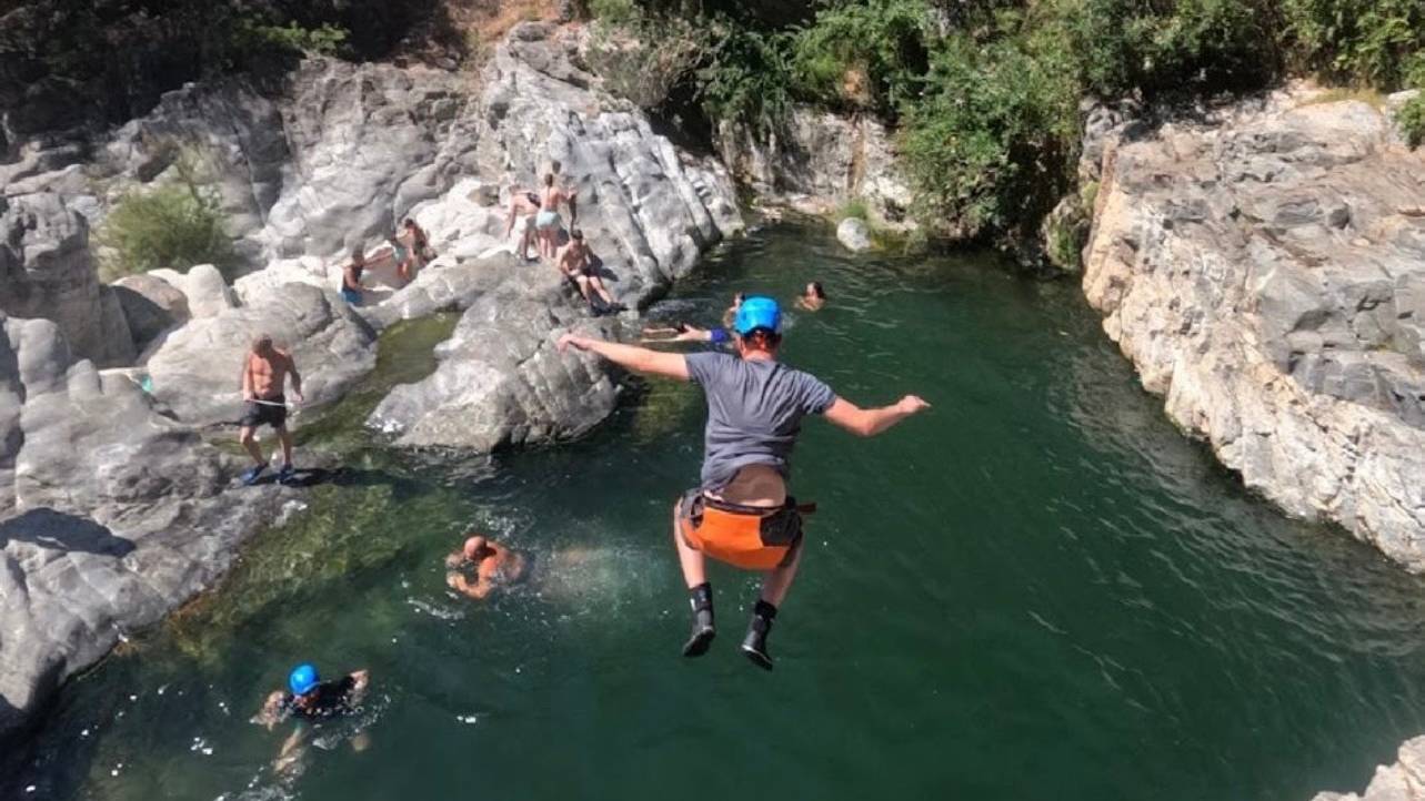 Canyoning in de omgeving van Malaga