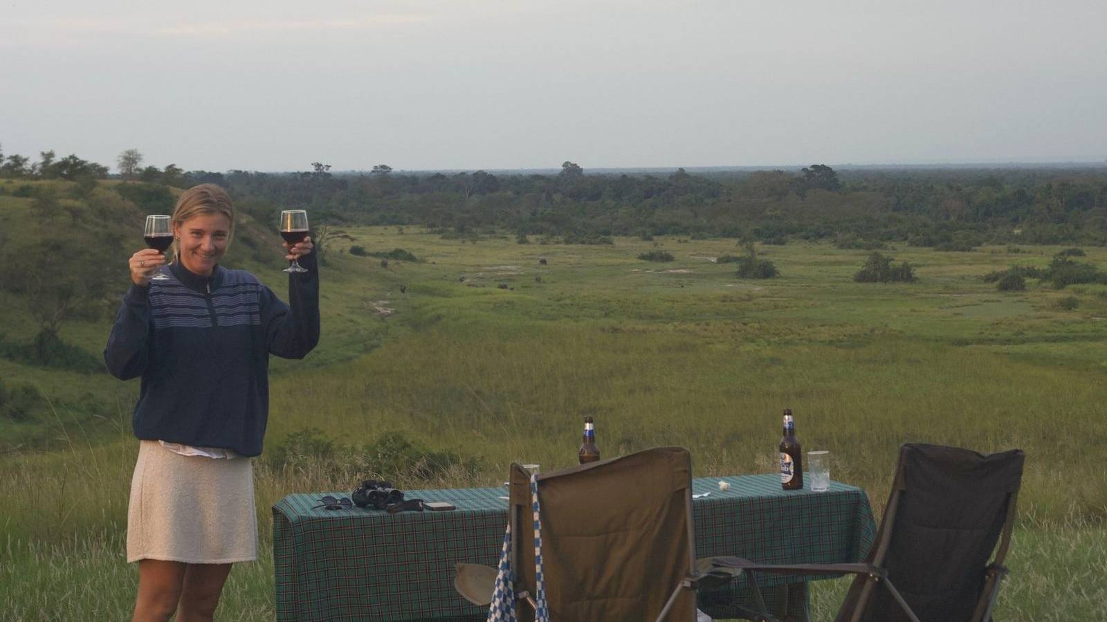 sundowner in Ishasha Uganda