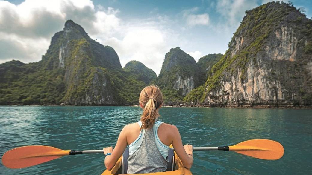 Kajakken in Vietnam