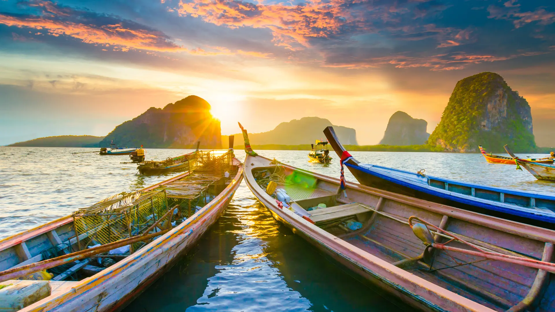Boten in Zuid-Thailand