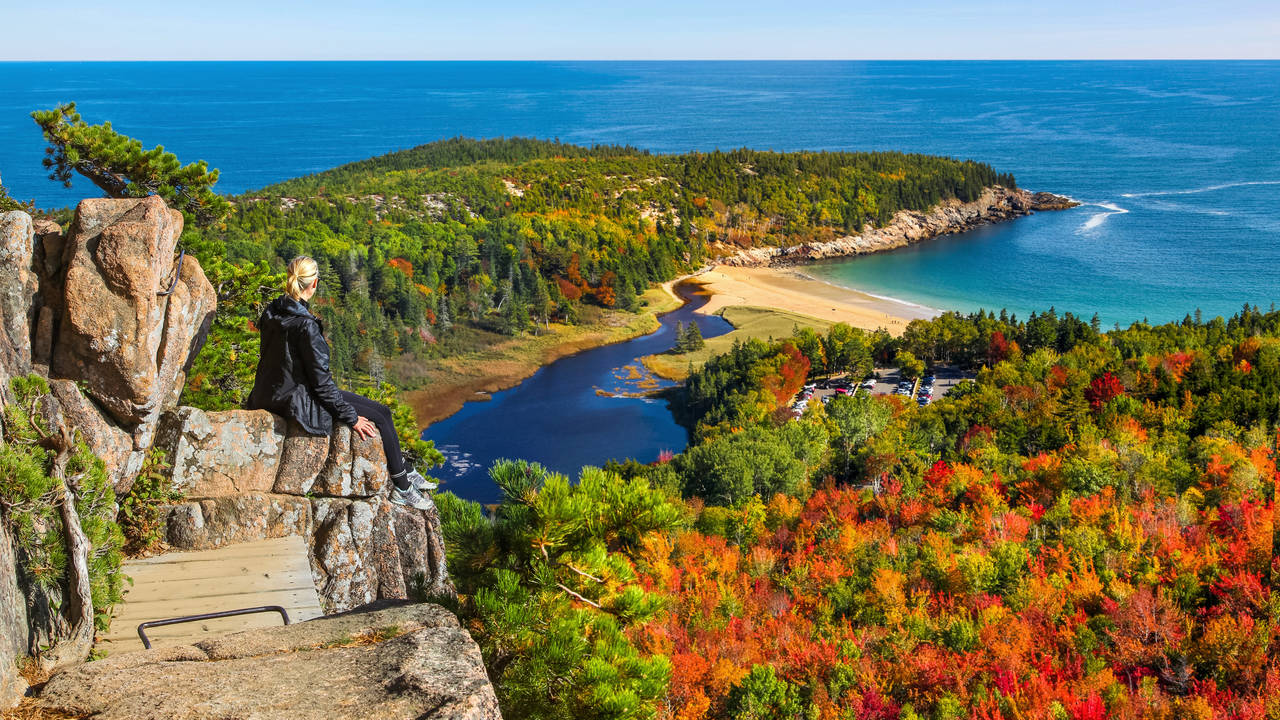 Uitzichtpunt in Acadia National Park