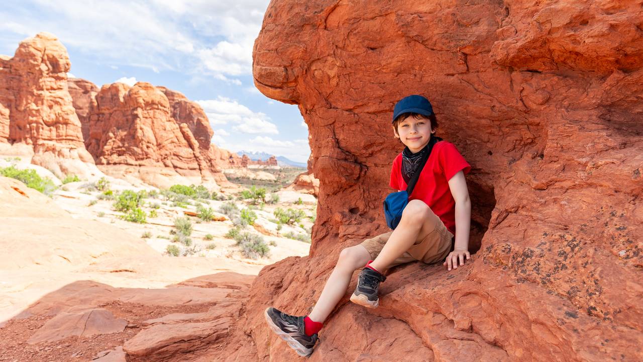 Op verkenningstocht in Arches National Park