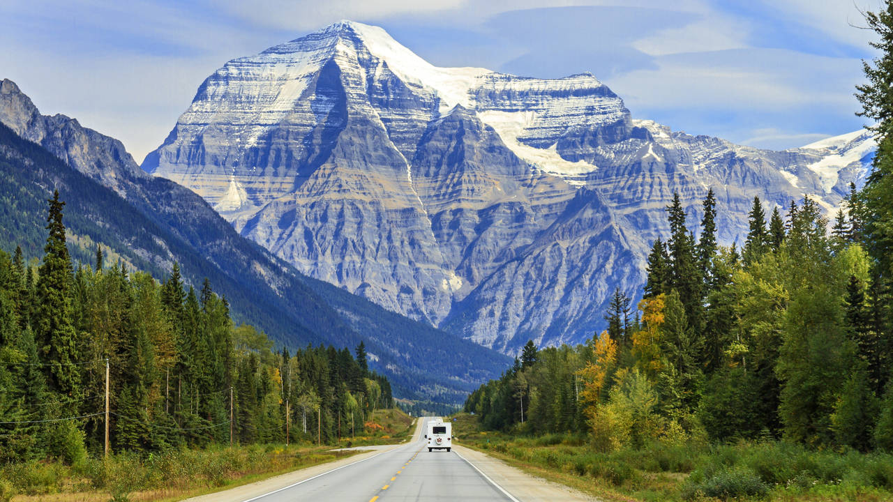 Icefields Parkway met de camper