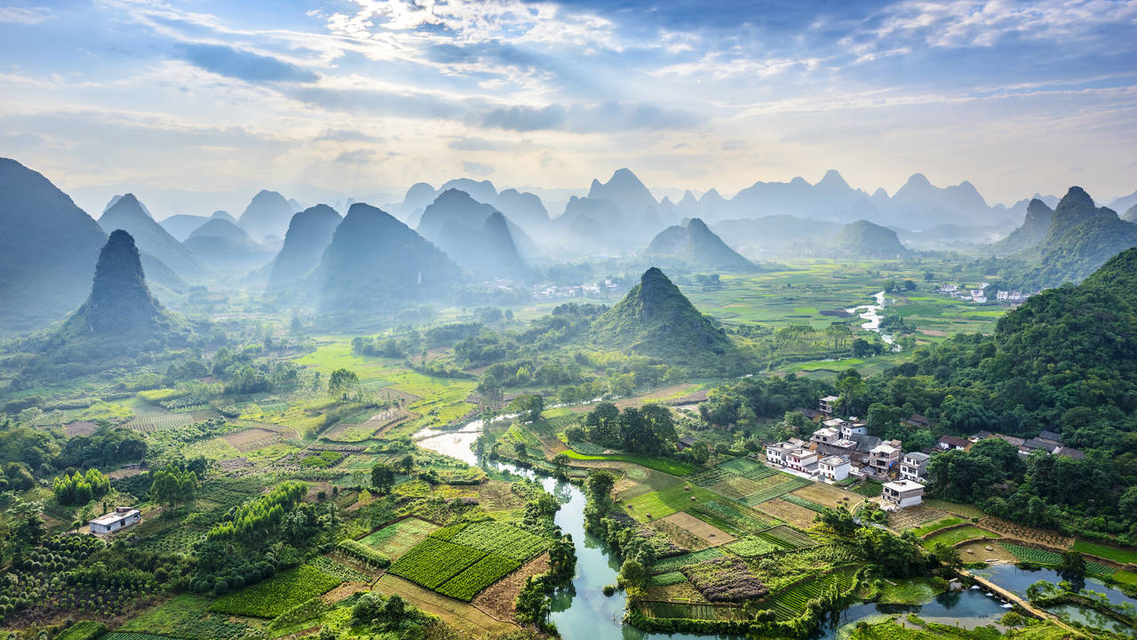 Landschap van Yangshuo