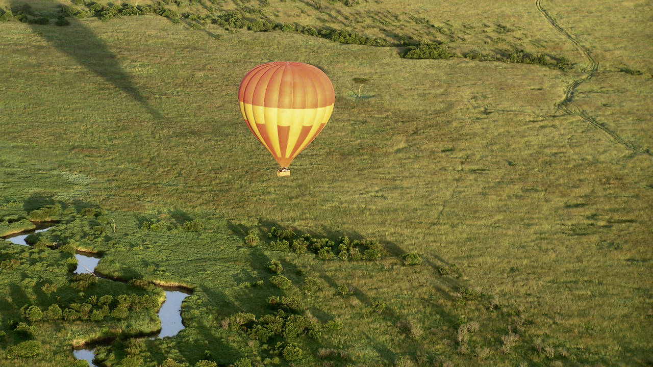 Ballonvaart in Kenia