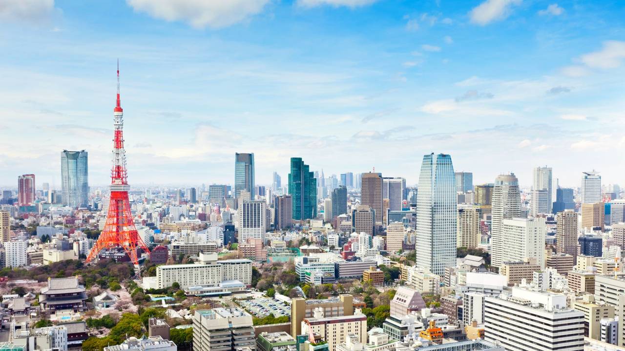 Skyline van Tokyo