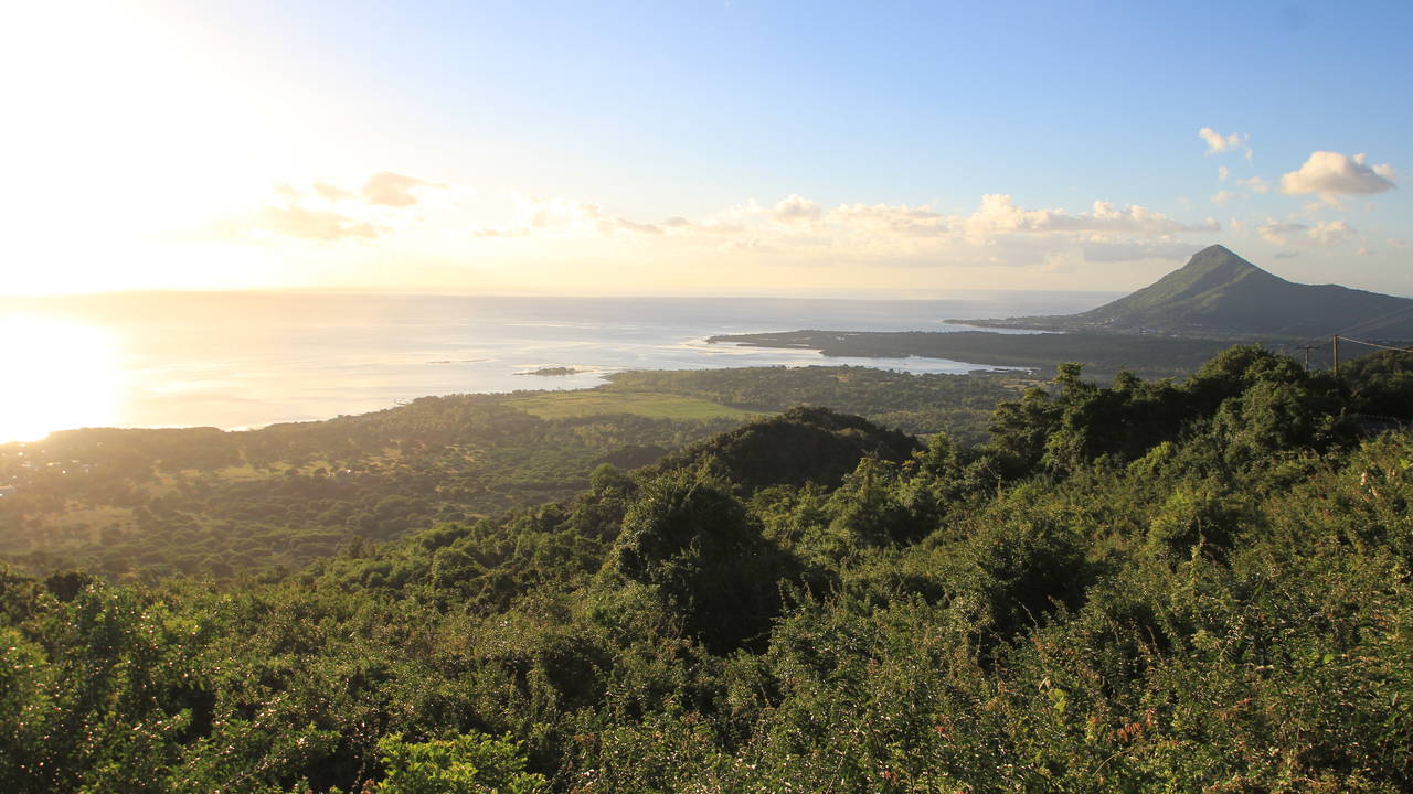 Uitkijkpunt bij Chamarel, Mauritius