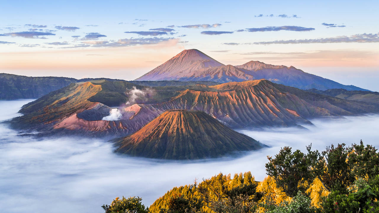 Zonsopgang Bromo-vulkaan, Java