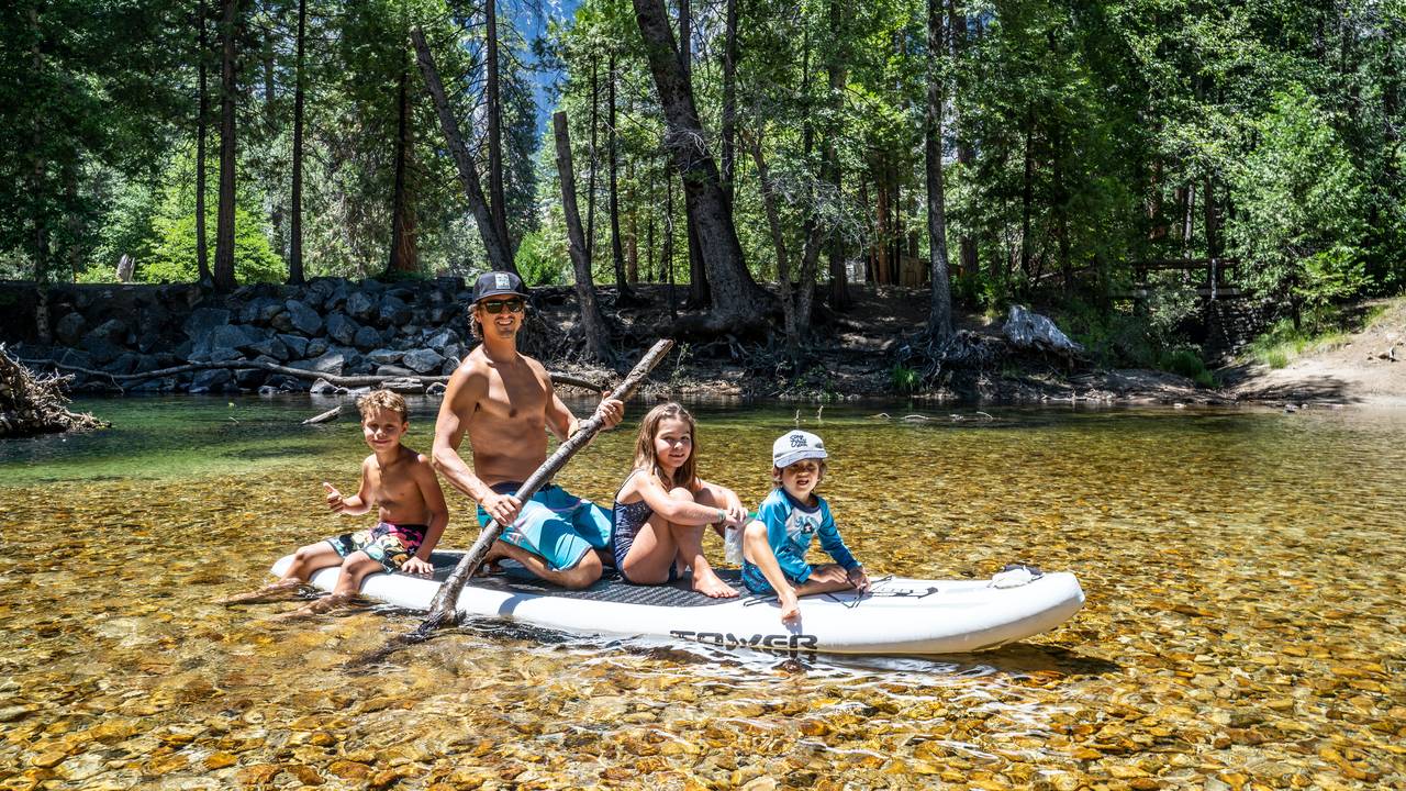 Kanoën in Yosemite National Park