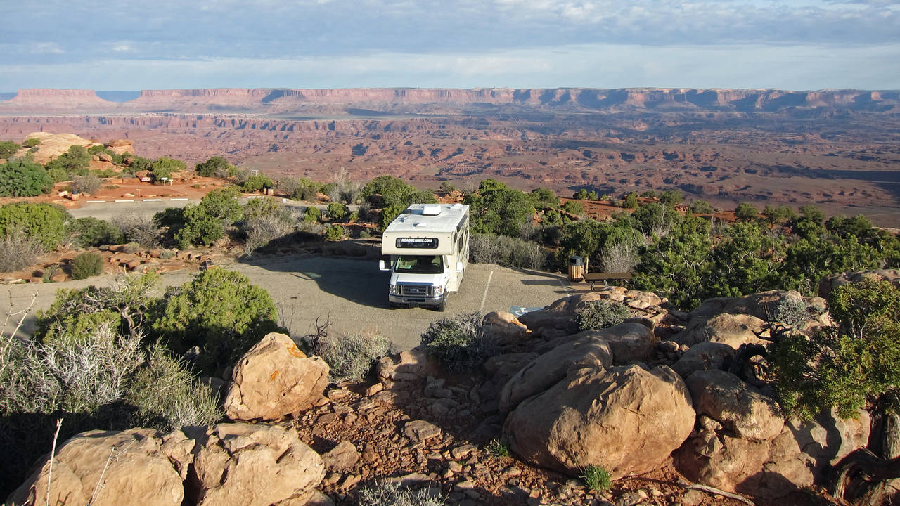 Camper in de Grand Canyon
