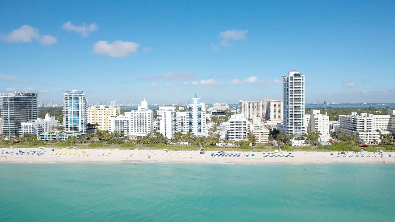 Strand van Miami South Beach in Florida