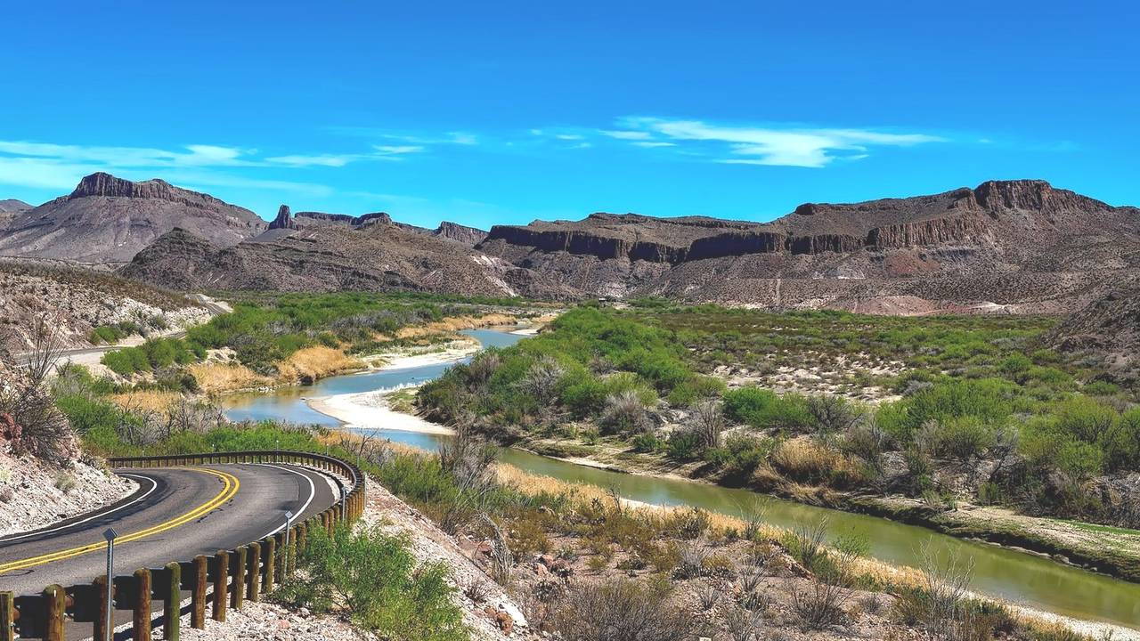 Rio Grande rivier in Big Bend Nationaal Park