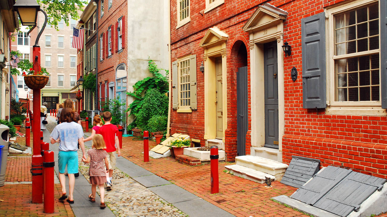 Elfreth's Alley, een National Historic Landmark
