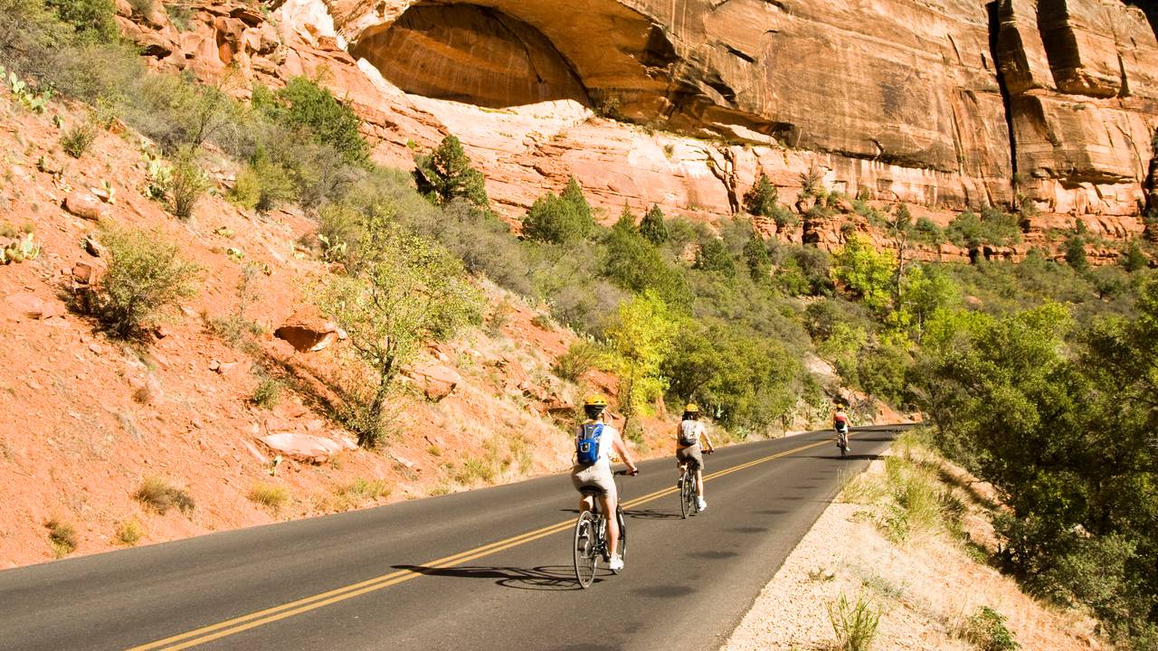 Fietsen in Zion
