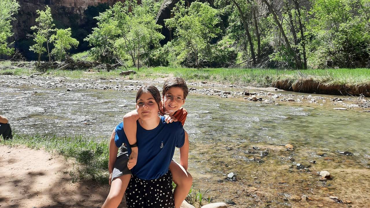 Riverwalk wandeling in Zion