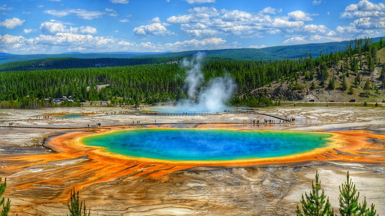 Grand Prismatic Spring in Yellowstone