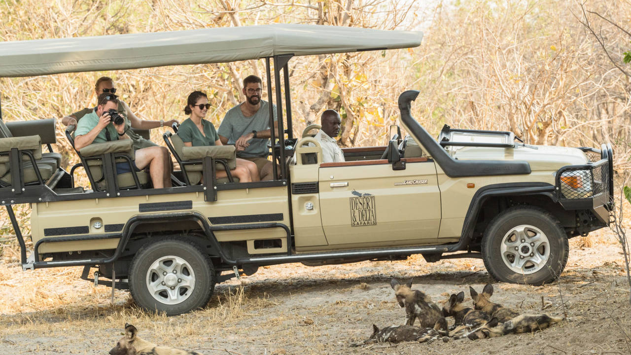 Game drive in Savute Game Reserve