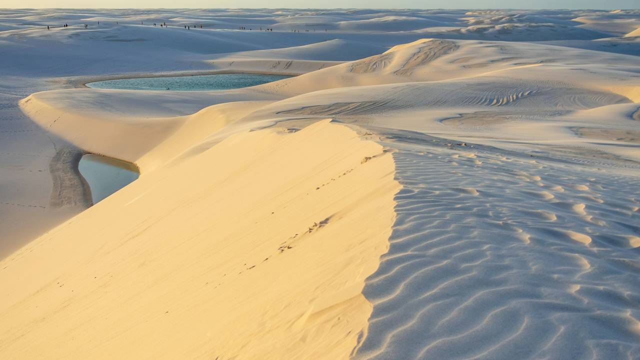 Zandduinen in Lencois Maranhenses