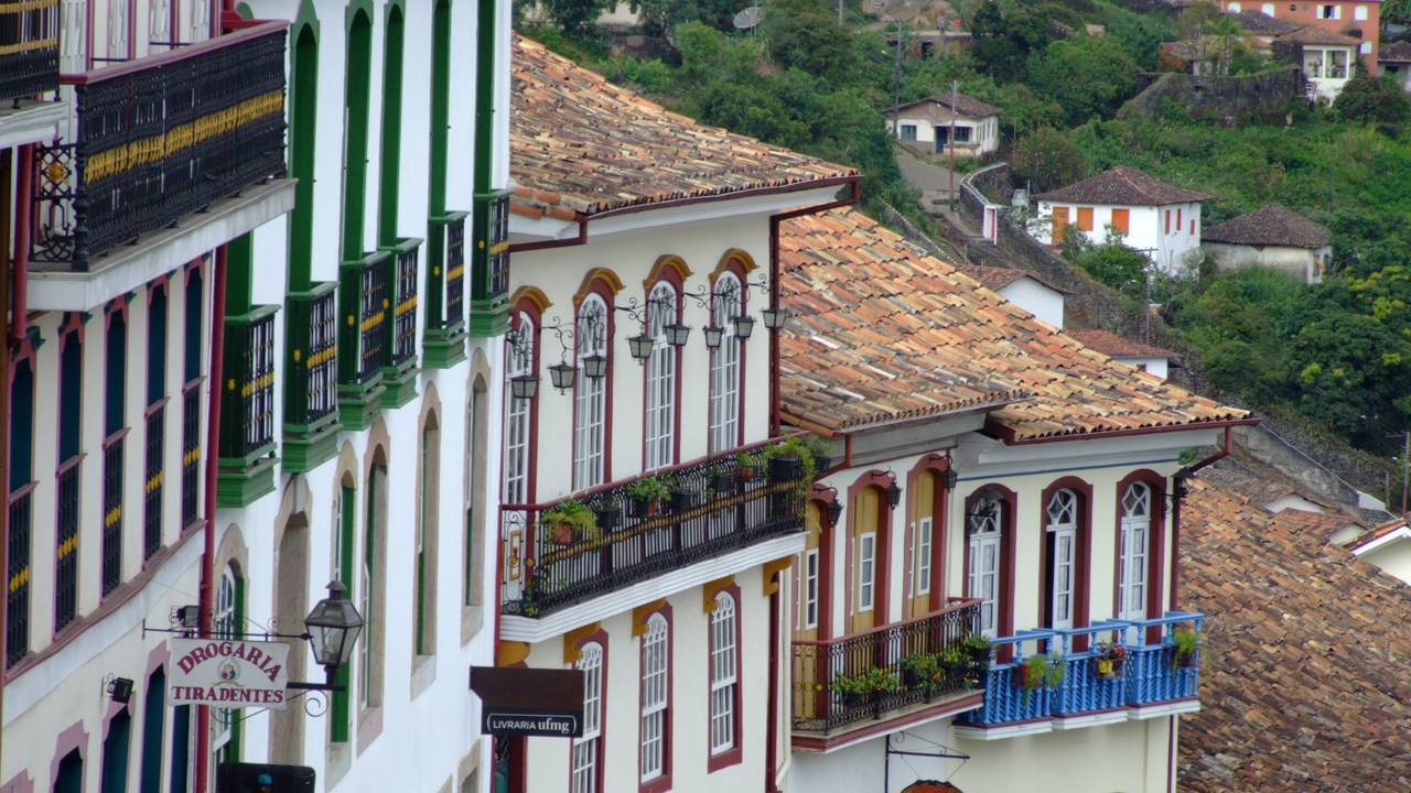 Prachtige gebouwen in Ouro Preto