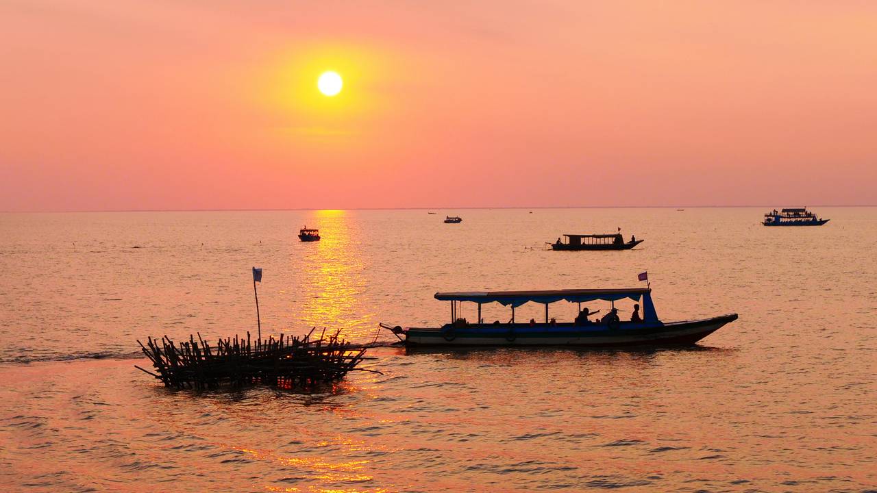 Tonle Sap meer bij Siem Reap