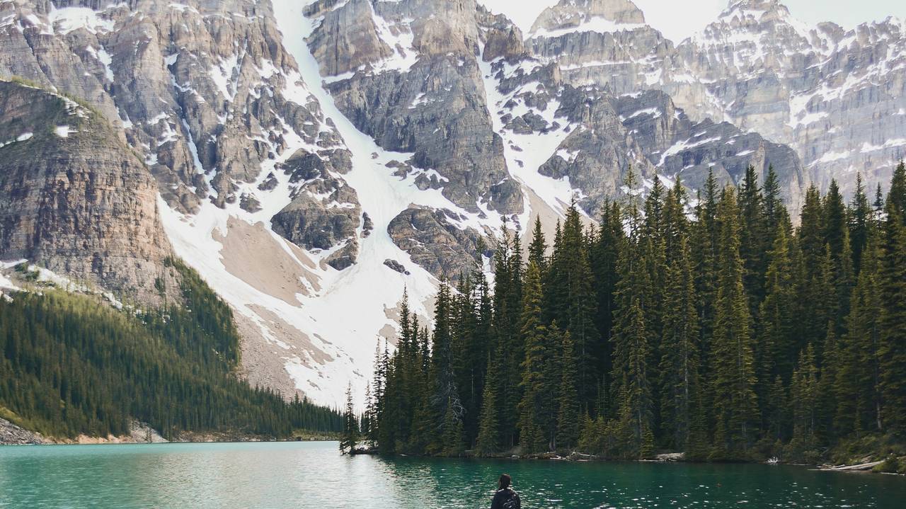 Lake Moraine in Banf National Park