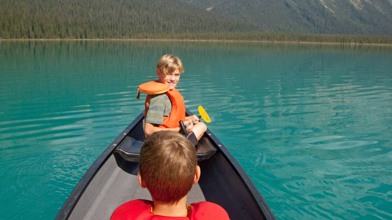 Kanoën in Banff National Park