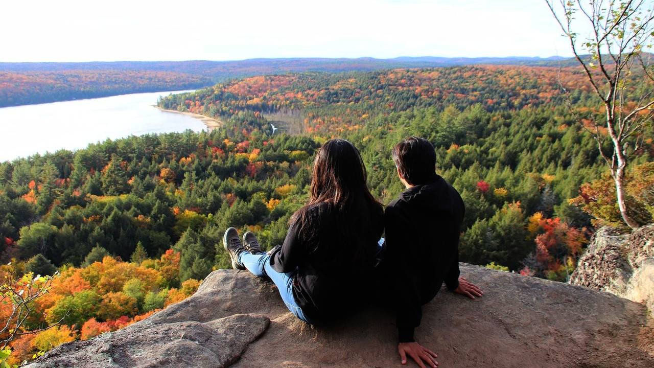 Mooi uitkijkpoint in Algonquin Provincial Park