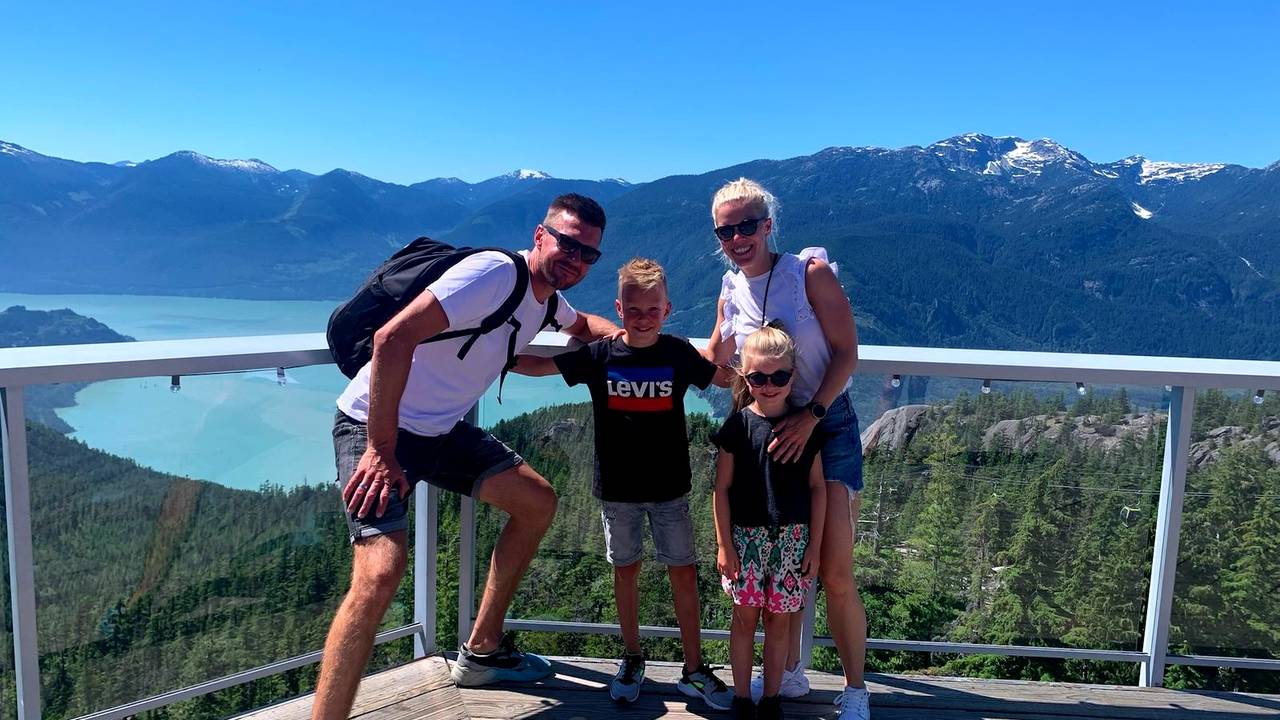Gezinsreizenexpert Inge in West-Canada met haar gezin