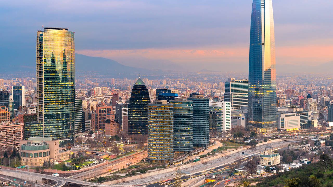 Skyline van Santiago