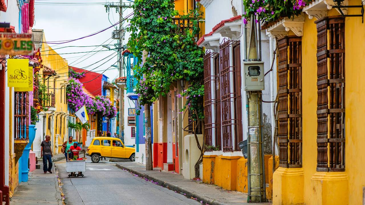 Kleurrijke oude stad van Cartagena