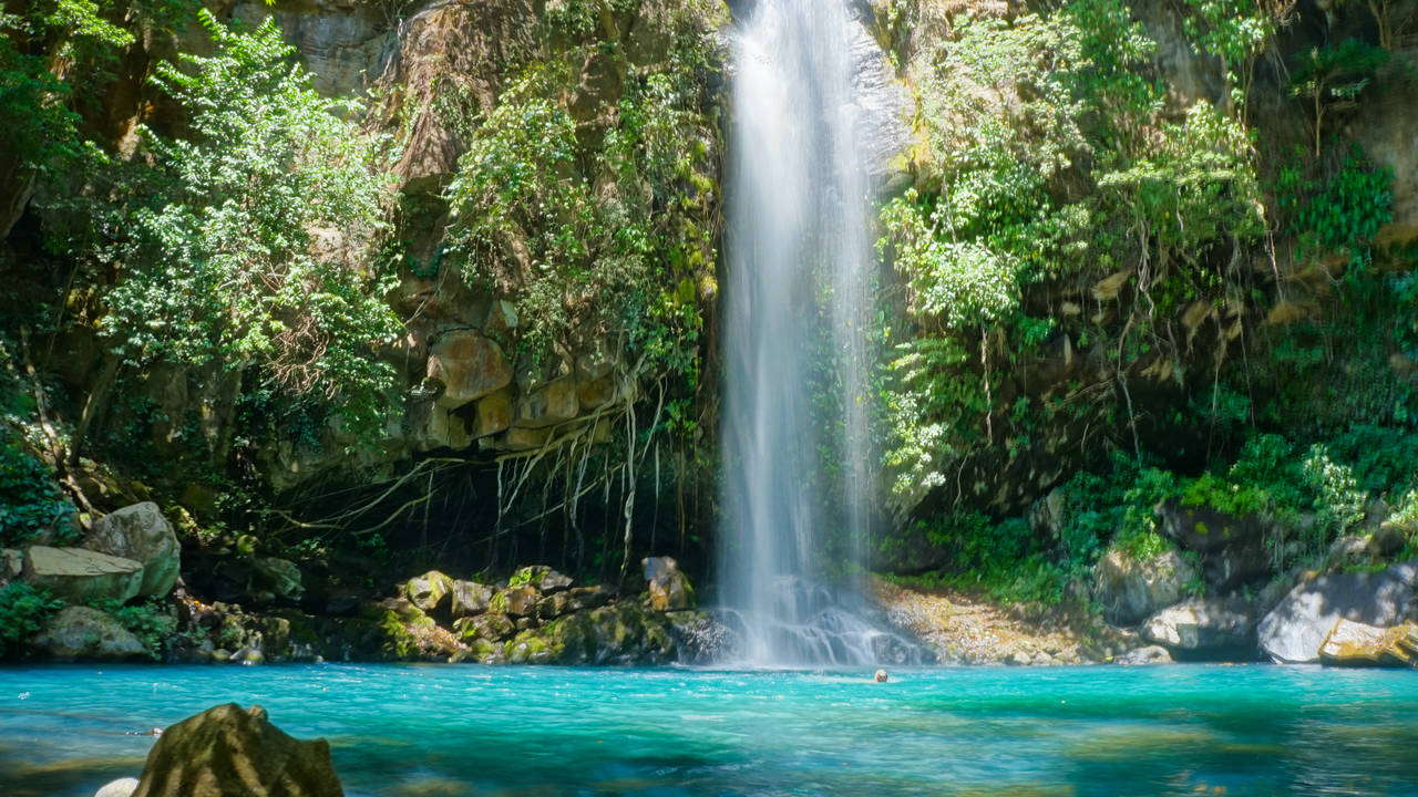 Waterval bij Rincón de la Vieja