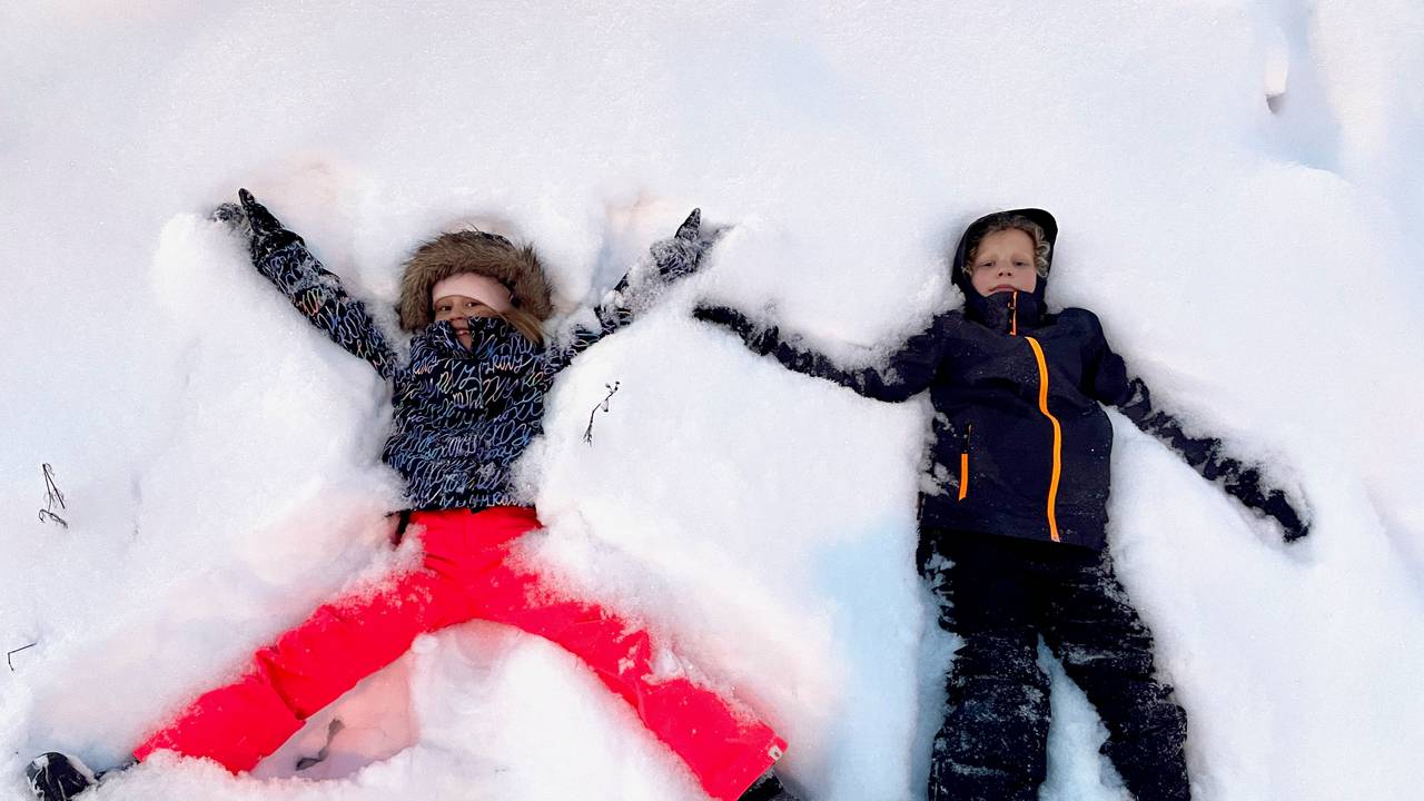 Sneeuwengelen maken
