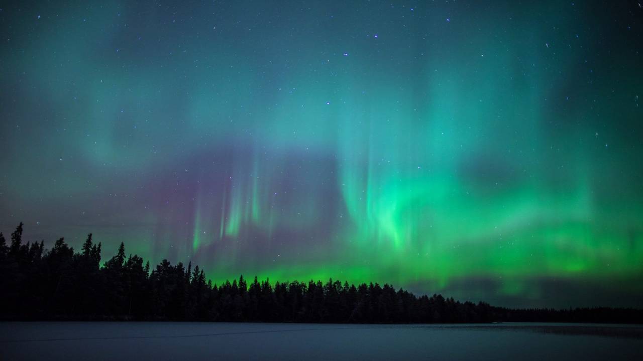 Noorderlicht in Rovaniemi