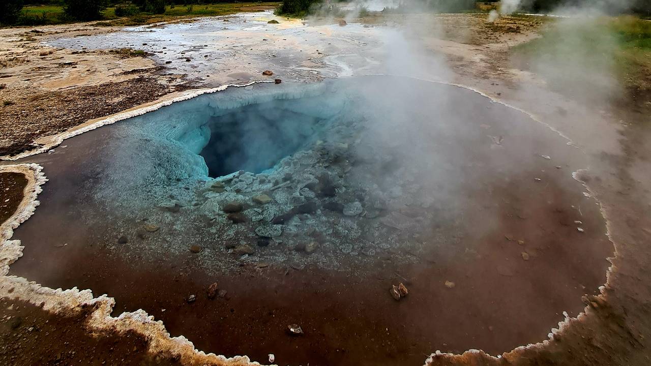 Geiser langs de Golden Circle