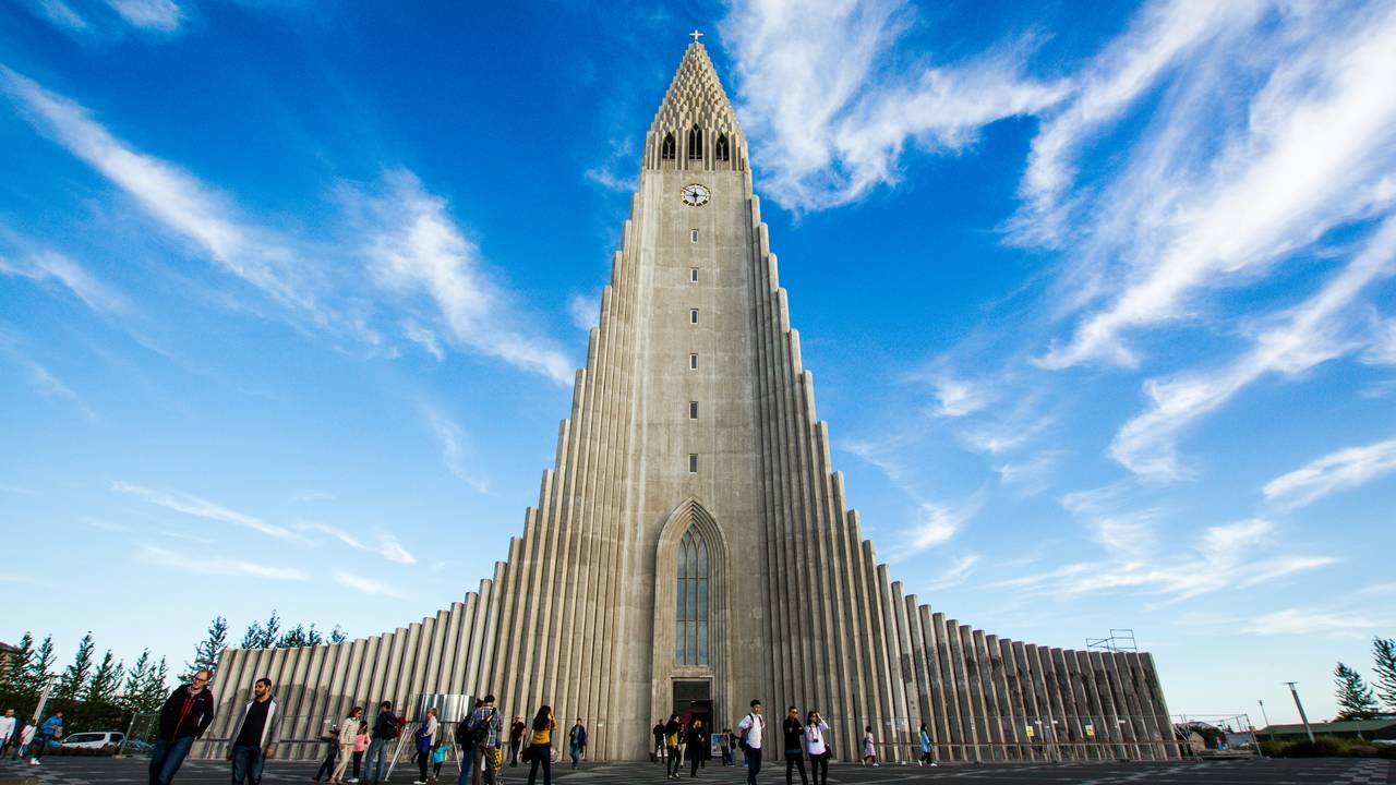 Hallgrimskirkja kerk in Reykjavik