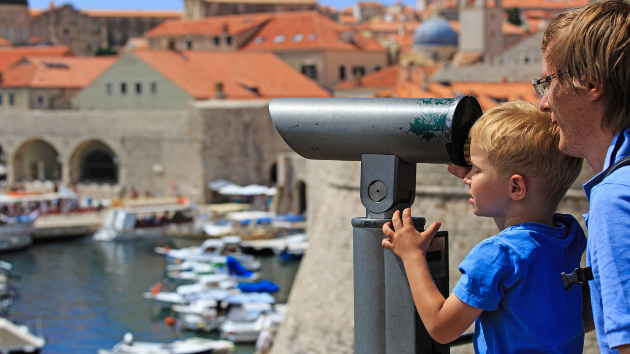 Met kids in Dubrovnik