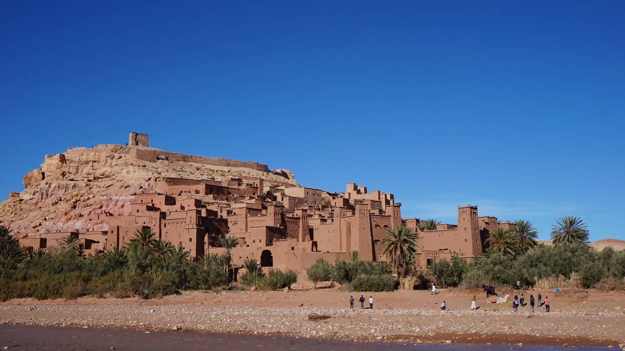 Marokko met kinderen Aït Benhaddou uitzicht