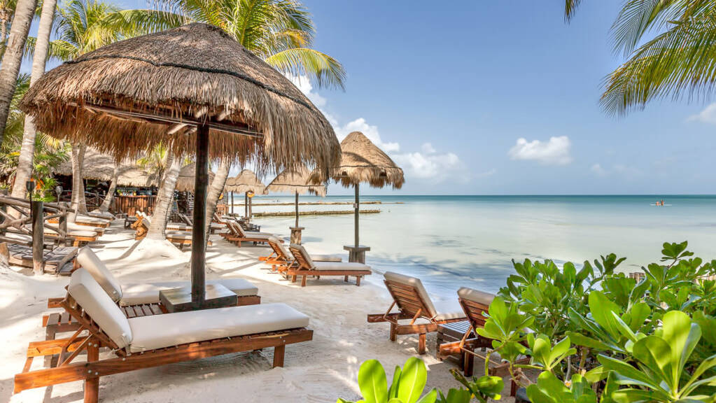 Relaxen op het strand van Isla Holbox