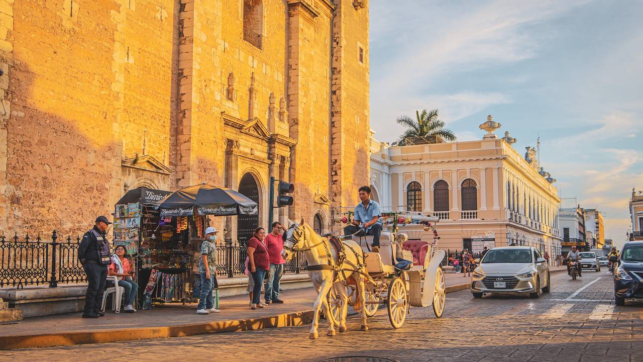 Straatbeeld van Merida