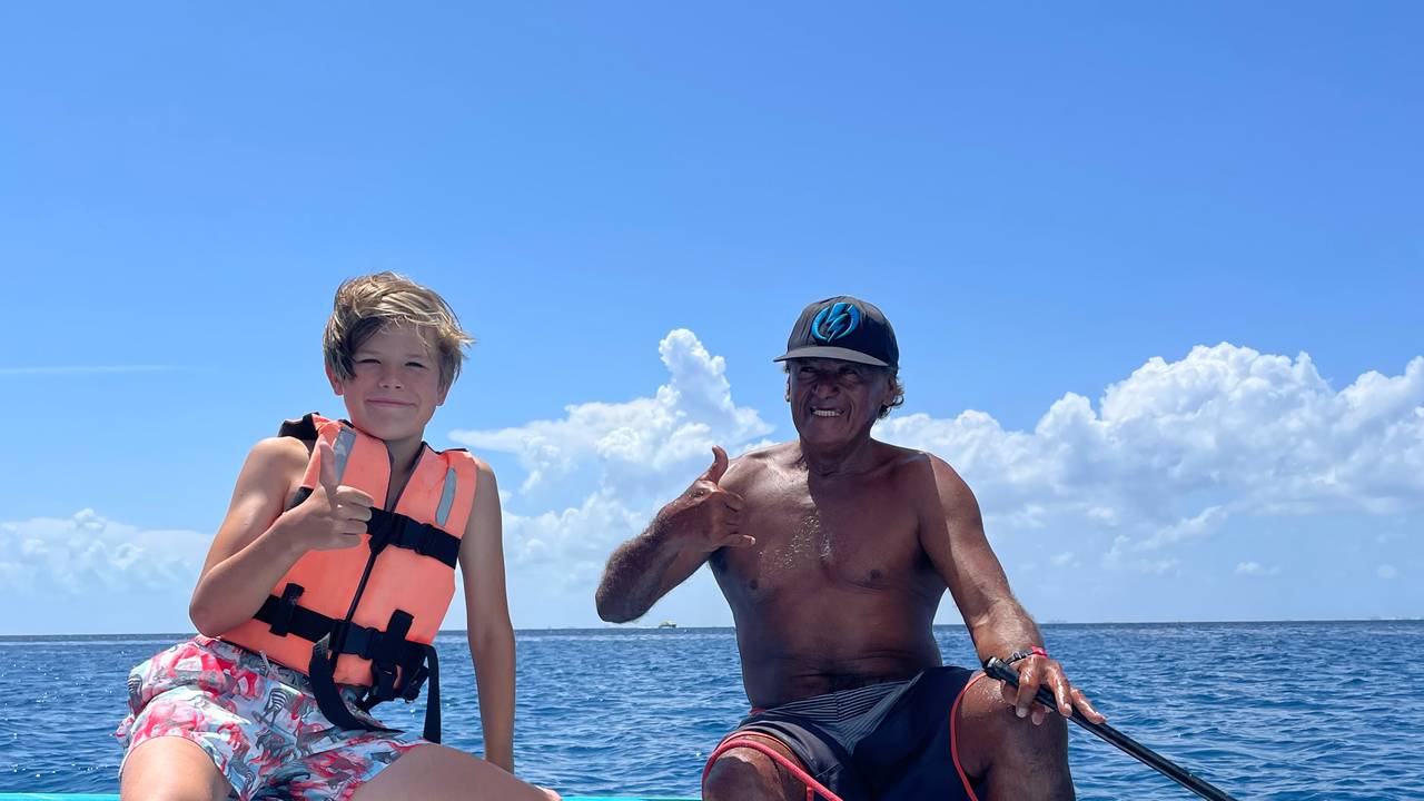 Varen met het gezin in Mexico