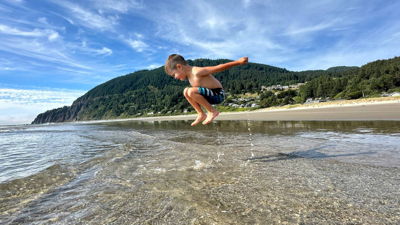 Dagje strand aan de kust van Oregon